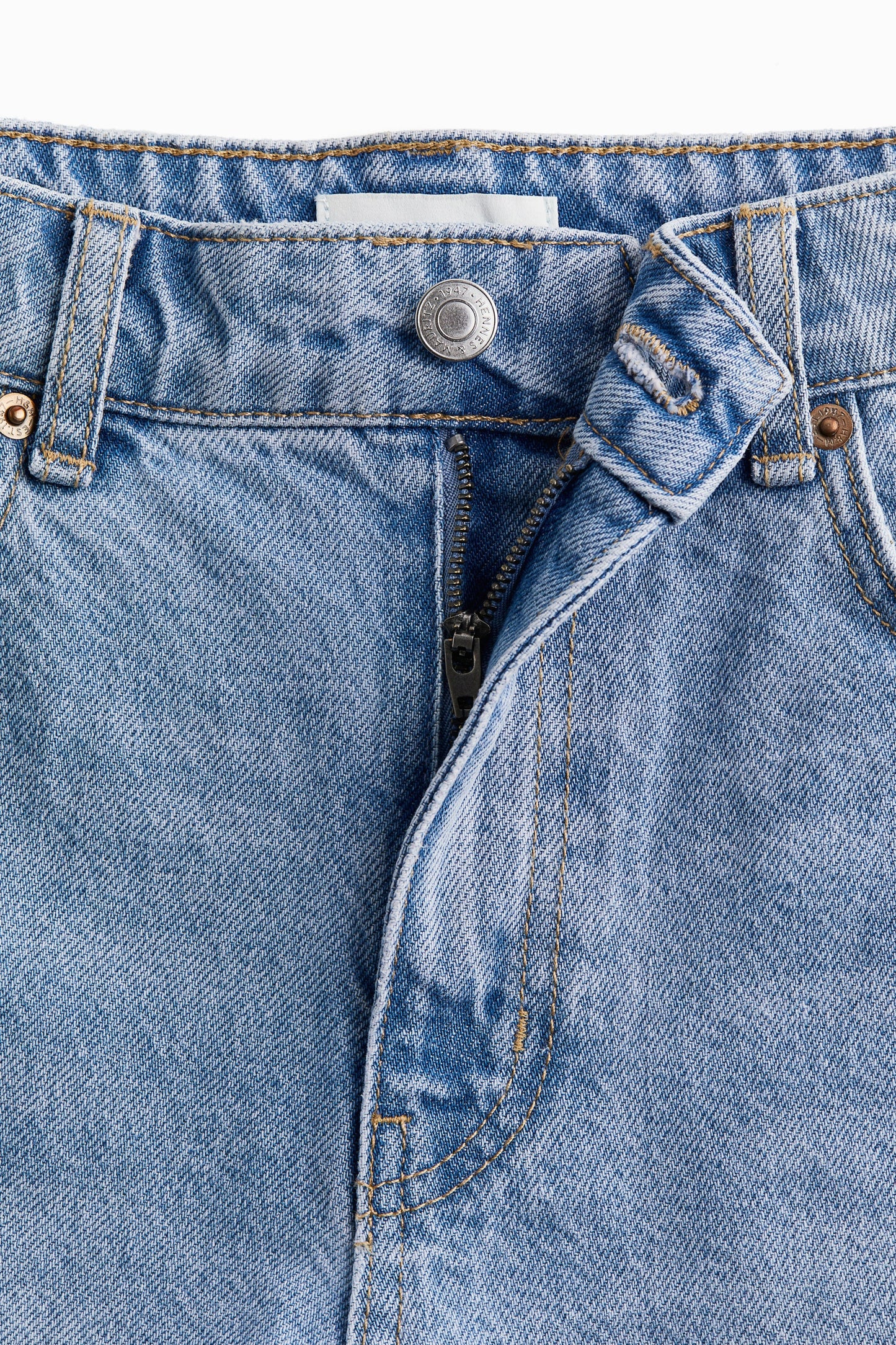 High-Waisted Denim Shorts