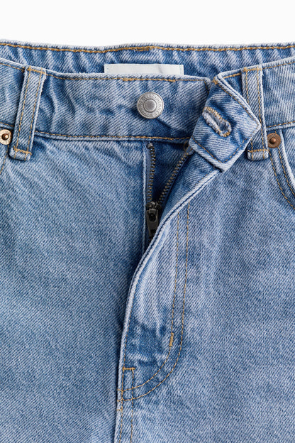 High-Waisted Denim Shorts