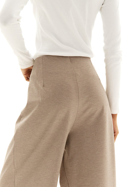 Beige Jersey Trousers