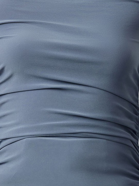 Slate Gray Gathered Top