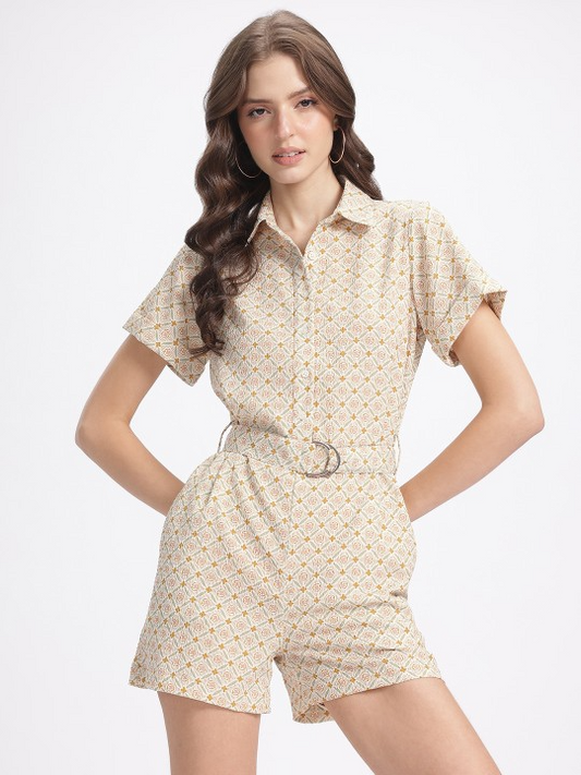 Moccasin Relaxed Fit Playsuit