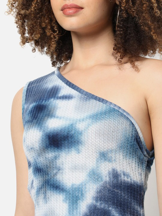 Blue Bodycon Mini Dress