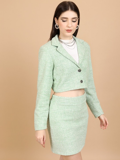Regular Blazer And Slim Fit Skirt