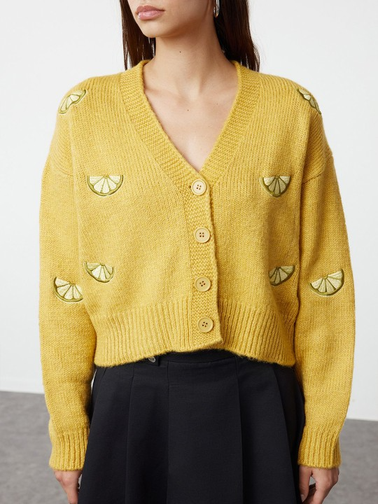 Mustard Lemon Cardigan