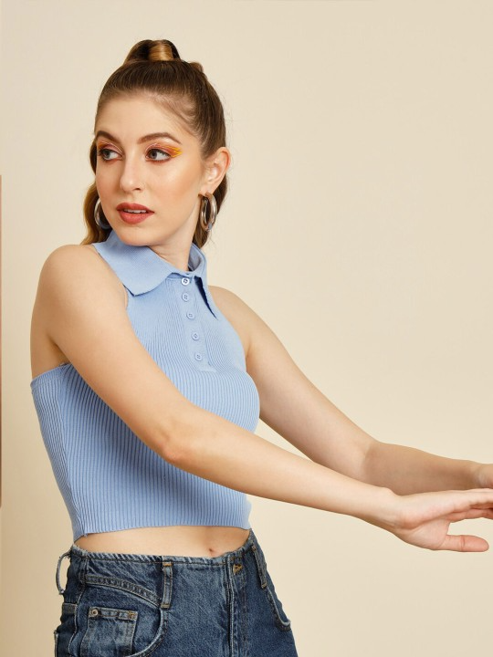 Open Back Cashmere Top