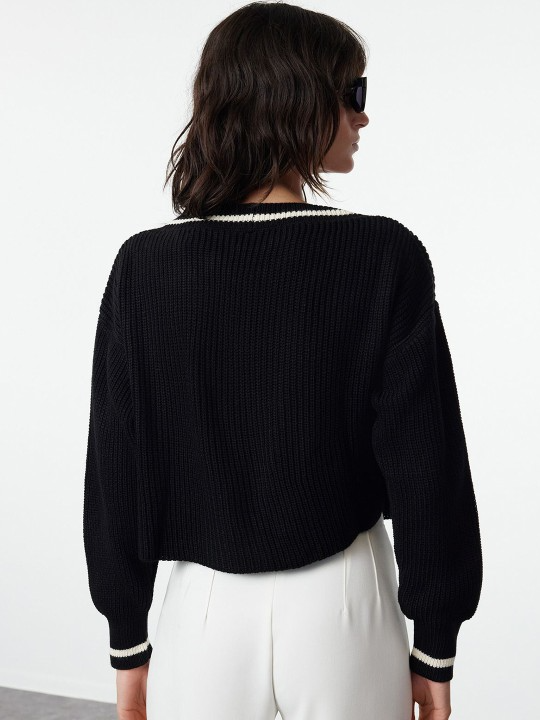 Ribbed Crop Cardigan