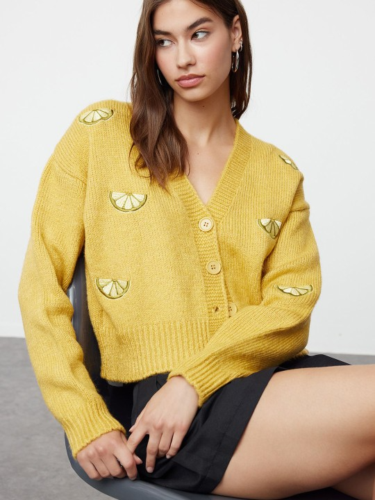 Mustard Lemon Cardigan