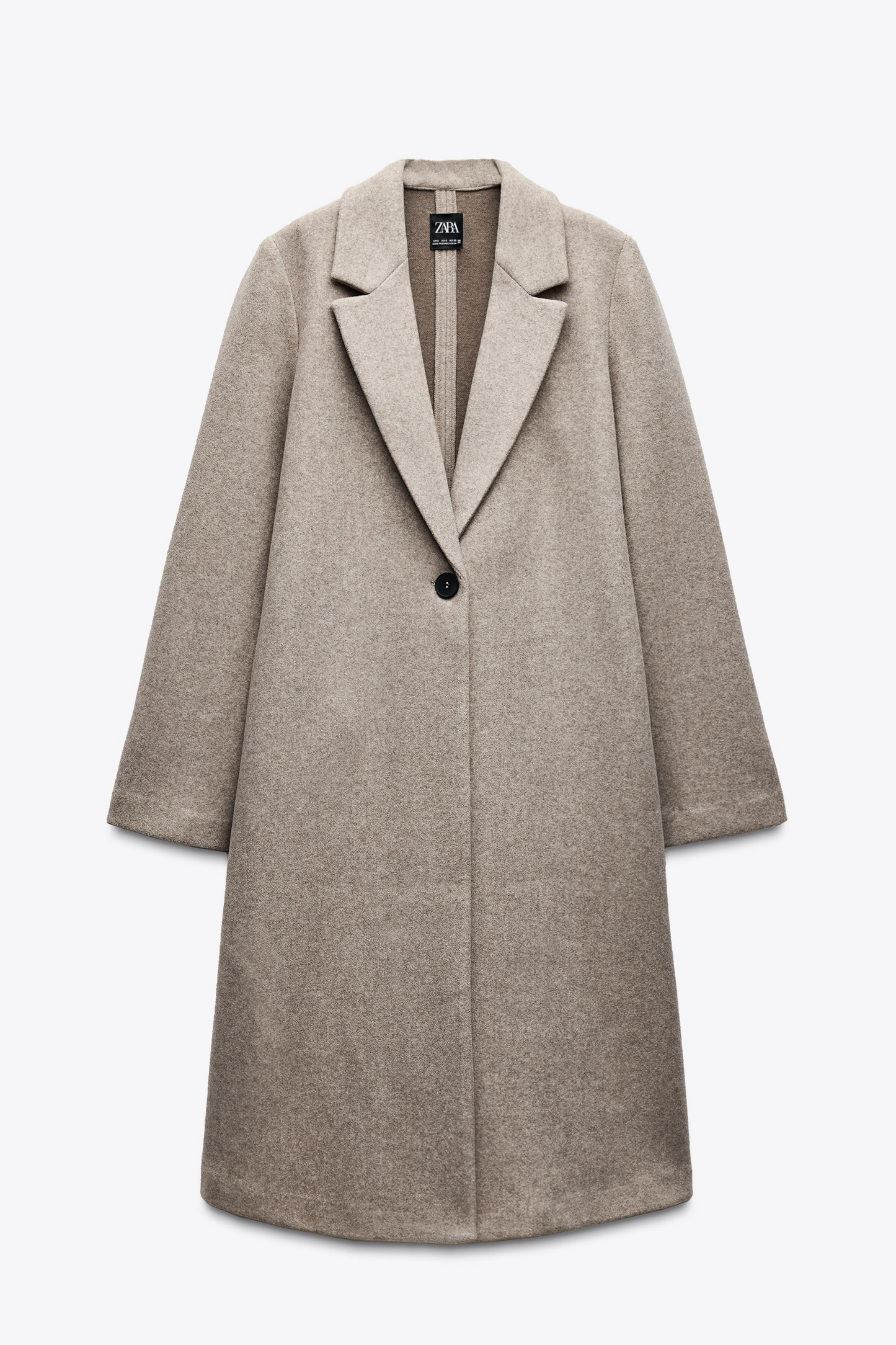 Soft Button Long Coat