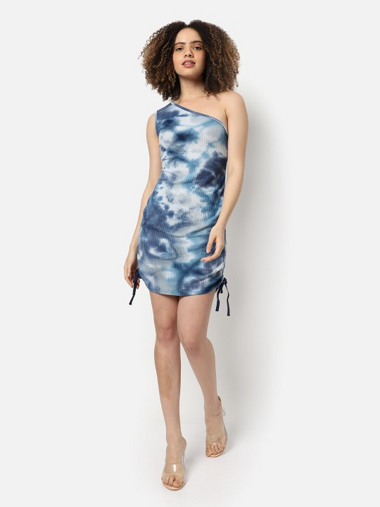 Blue Bodycon Mini Dress