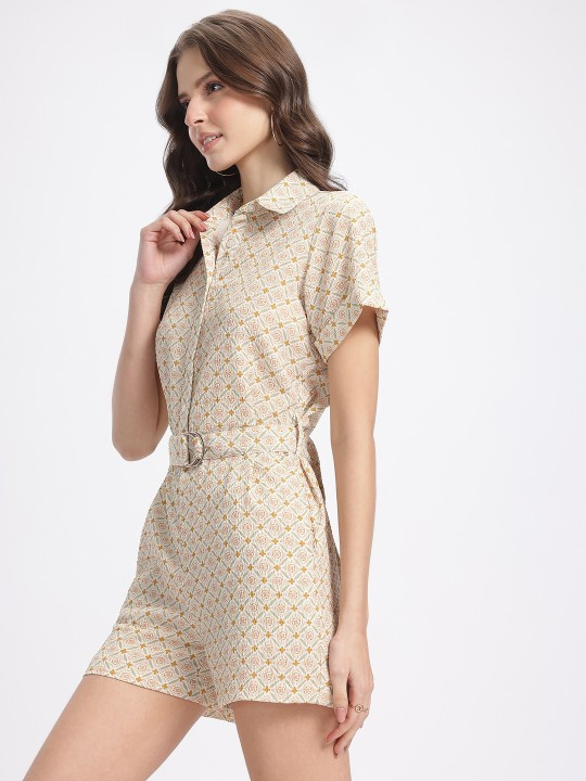 Moccasin Relaxed Fit Playsuit