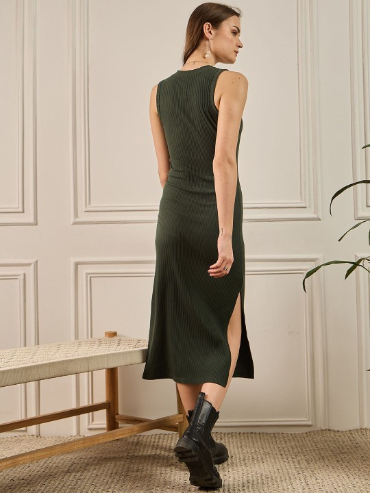 Olive Bodycon Dress