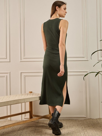 Olive Bodycon Dress