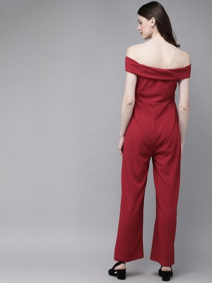 Red Basic Jumpsuit