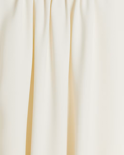 Cream High Neck Mini Shift Dress