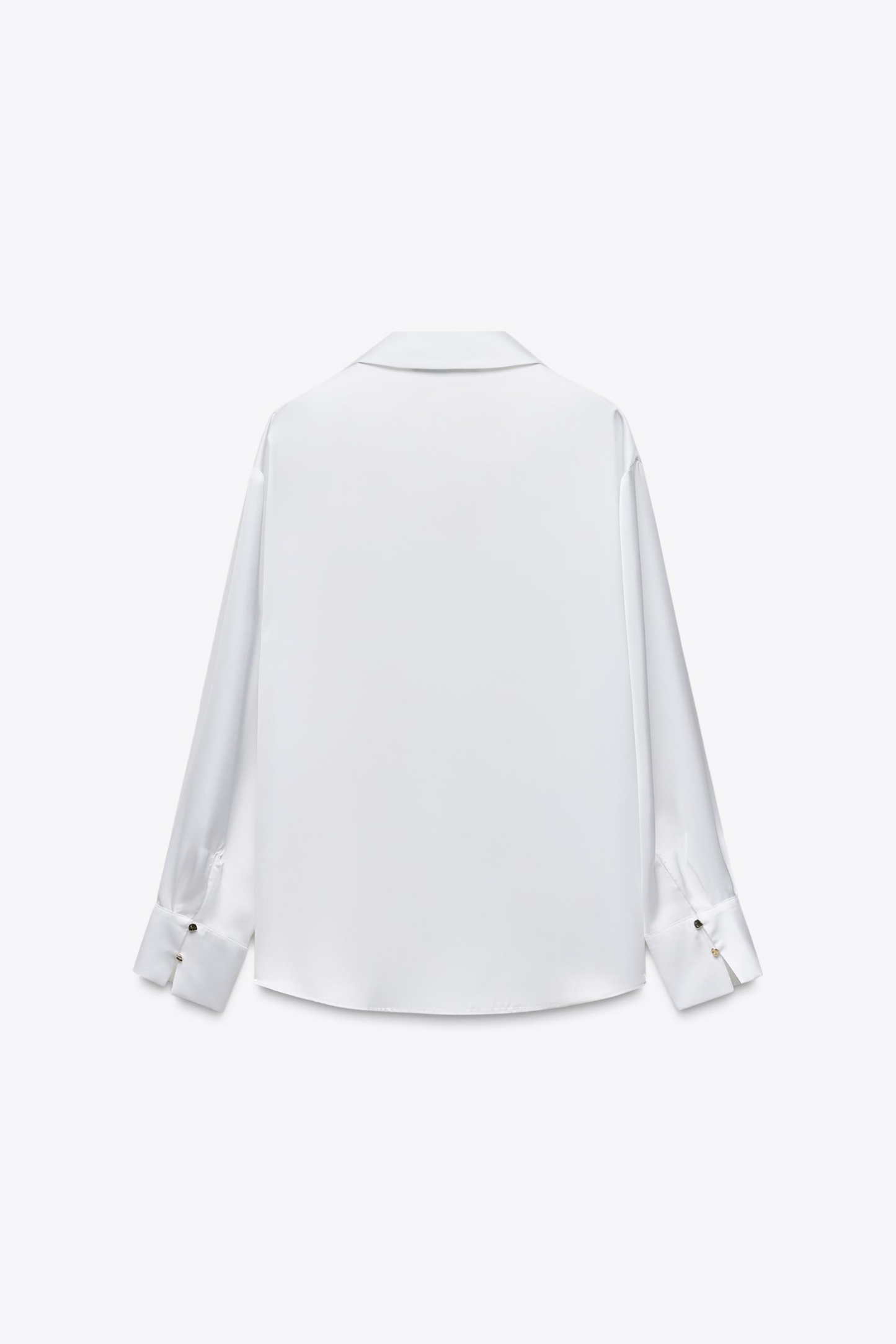 Basic Satin Shirt In White