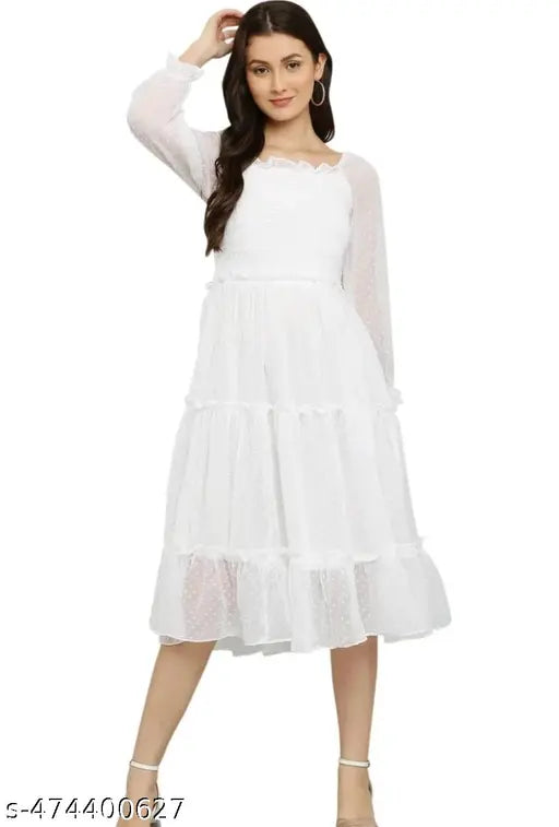 Emery Long White Dress