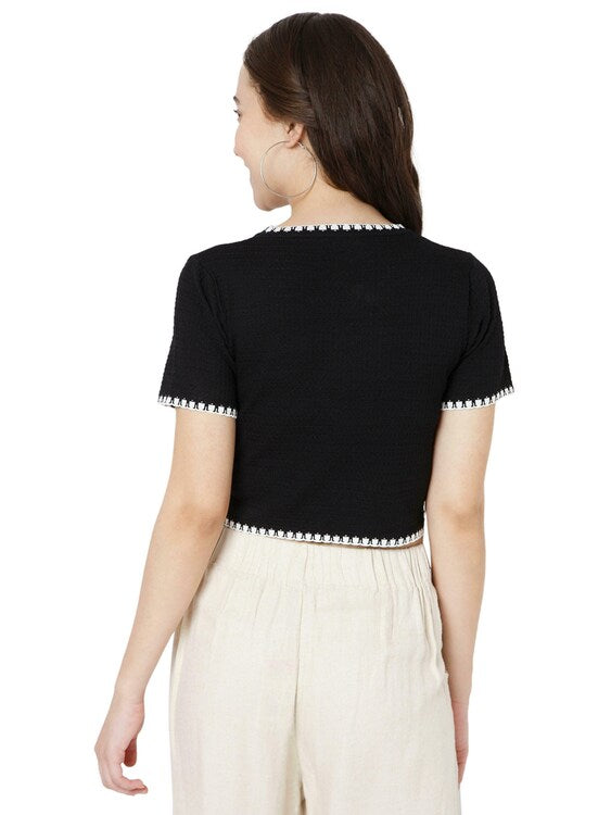 Eloise V-Neck Acrylic Cardigan Sweater