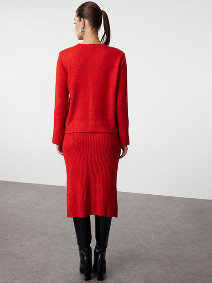 Self Design Top With Skirt