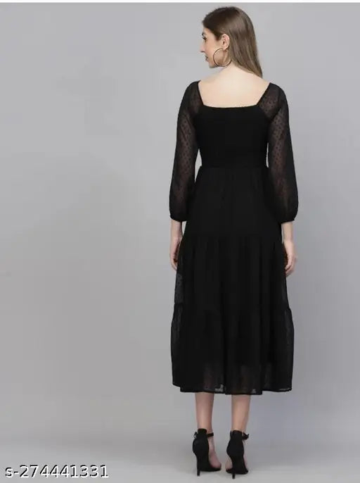 Emery Long Black Dress