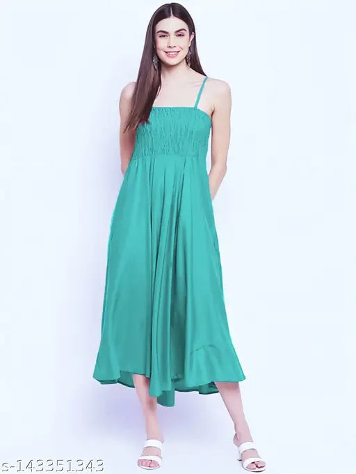 Ariana Long Frill Dress