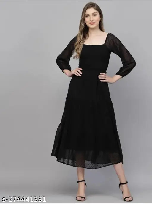 Emery Long Black Dress